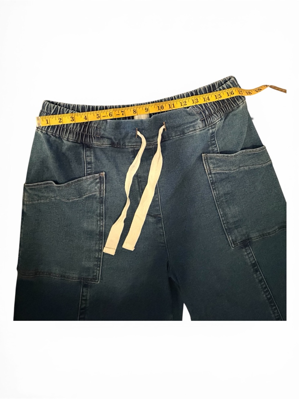 Maeve by ANTHROPOLOGY PLUS SIZE DENIM CAPRI - Picture 4 of 6